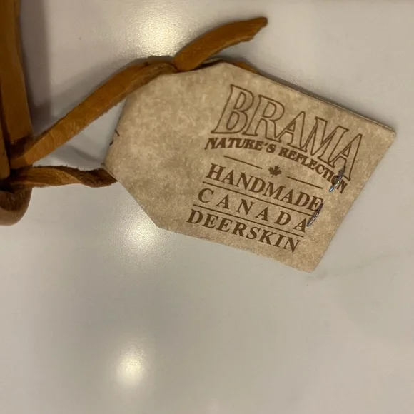 NWOT Brama Handmade Canada Deerskin Tooled Leather Wallet - Picture 2 of 14